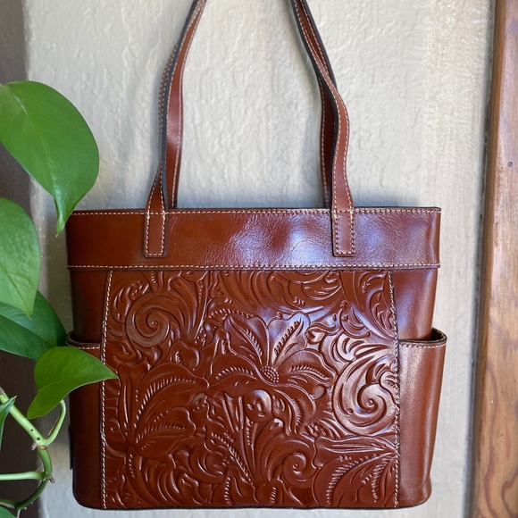Leather handbag Patricia Nash Brown in Leather - 38975866 Patricia Nash Brown Leather Tote